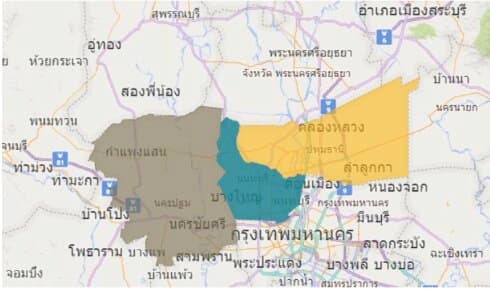 distribution area
